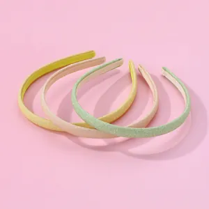 Kinder Minimalistisch Stoff Glitzer Haarbänder Süß Rutschfest Haarschmuck Für Mädchen Täglich Haarsytling Dekorativer Kopfschmuck