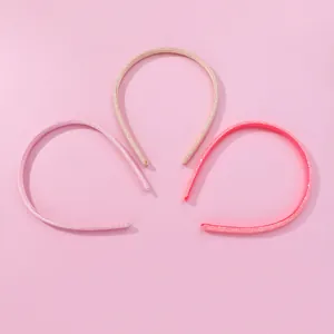 Trois serre-têtes scintillants à paillettes pour filles en rose et or avec antidérapant