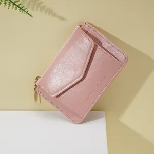 Mini Porte-monnaie Mignon en Cuir PU pour Femmes Porte-cartes Multifonction Avec Rabat Enveloppe Forever Sunshine