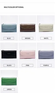 Portafogli lunghi Classic Star da donna in pelle PU disponibili in sette diversi colori