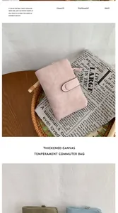 Three colors of canvas crossbody bags shown with buckle closure and metal ring details