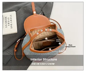 Interior view of spacious backpack featuring zip pocket and durable textile lining