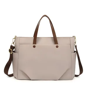 Dames Laptoptas Grote Capaciteit Schouder Tote Aktetas Oxford Stof Reizen Business Woon-werkverkeer Handtas Voor Notebook