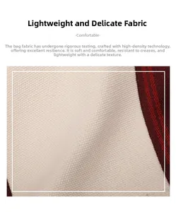 Macro shot of high-density cream and burgundy striped fabric showing refined weave texture