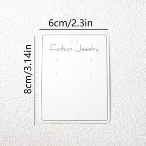 Tarjeta de exhibición para joyas 6x8cm con orificio para pendientes y accesorios