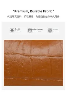 Macro detail of soft, wear-resistant, and breathable brown crocodile texture material