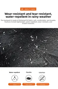 Detail of thickened PU leather fabric with water-repellent droplets and texture