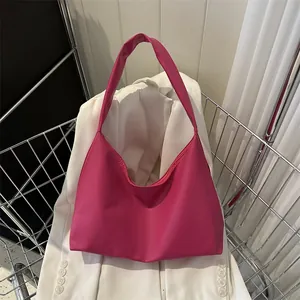Women's PU Leather Hobo Shoulder Bag Large Capacity Minimalist Tote For Daily Commuting Office Travel Fashion Handbag
