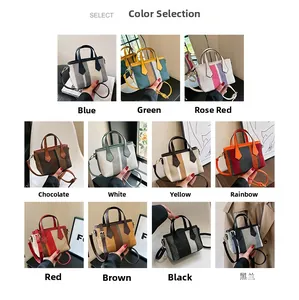 Selection of 11 colorful striped canvas tote bags with detachable shoulder straps