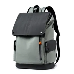 Modern Urban Oxford Cloth Laptop Backpack Water Resistant 16 Inch Computer Bag With USB Port For Commuting Travel School