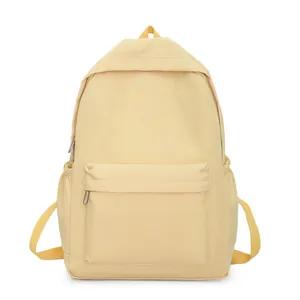 Minimalistischer gelber Rucksack mit großem Fassungsvermögen und verstellbaren Trägern