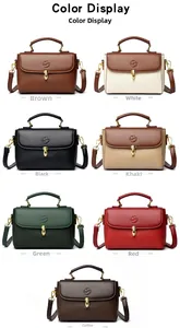 Detailed color display of leather doctor bags in seven various classic stylish colors