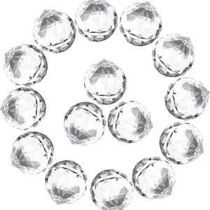 Prismes boule de cristal 30mm pour attrape-soleil et pendentif arc-en-ciel de fenêtre