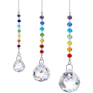 Attrape-Soleil en Cristal Prisme Créateur d'Arc-en-Ciel Perles Suspendues Fenêtre Pour Jardin Maison Cadeau de Sympathie
