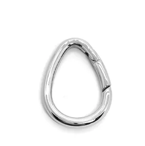 Fermoir Connecteur De Bijoux En Acier Inoxydable Forme De Cœur Ovale Œuf Boucle À Ressort Pour Accessoires De Sac Porte-Clés DIY