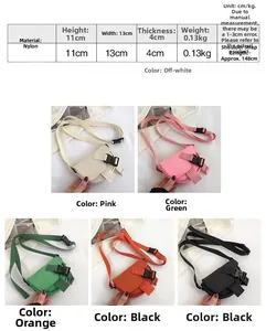 Tabella taglie dettagliata e specifiche del materiale nylon per mini borse a tracolla