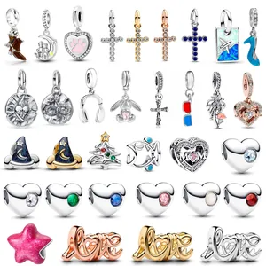 Metall Cartoon Charms Für DIY Armbänder Emaille Zirkonia Anhänger Herz Tiere Weihnachten Schmuckherstellung Zubehör Damen