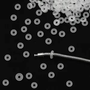 Joints toriques en silicone translucide alimentaire sur chaîne pour positionner bijoux