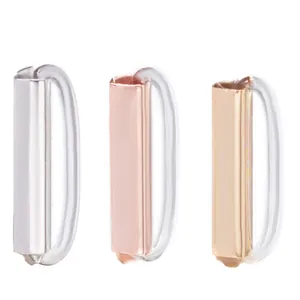DIY Armband Zubehör Metallrohr Silikon Sicherheitsstopper Für Schmuckherstellung Gold Silber Roségold Beschichtete Teile