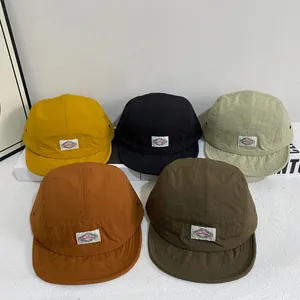 Gorra Camper de 5 Paneles Unisex Secado Rápido Ala Corta Nylon Aire Libre Camping Transpirable Protección Solar Béisbol