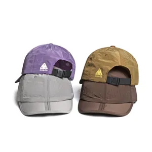 Quick-dry breathable lightweight baseball caps in four colors with adjustable strap