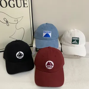 Berretto da Baseball in Cotone Con Ricamo di Montagna Per Uomo Donna Protezione Solare Regolabile Moda Casual