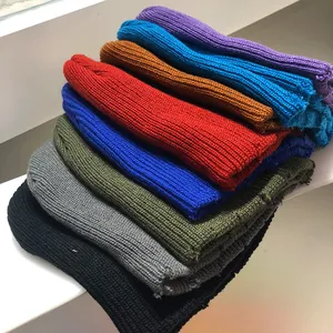 Gorros de punto con rotos en ocho colores vibrantes para calidez y confort invernal