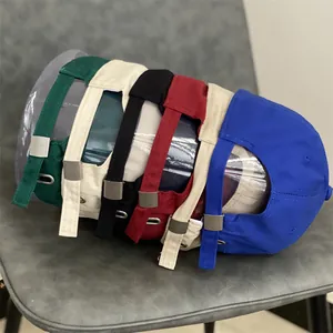 Casquettes de baseball brodées en six couleurs avec boucle métallique réglable