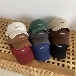 Lässige Baumwolle Baseballkappe Für Damen Herren Verstellbare Soft Top Sonnenschutz Hut Mit Buchstaben Stickerei Outdoor Sport Kappe