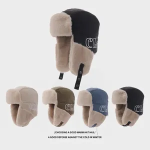 Winter Uschanka Für Herren Damen Dickes Kunstfellfutter Ohrenklappen Winddichte Warme Fliegermütze Outdoor Ski Baumwollmütze