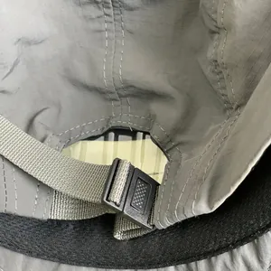 Rear view of quick-dry outdoor cap showing ripstop fabric and adjustable buckle