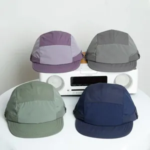 Unisex Outdoor Camper Hat Quick Dry Ripstop Flat Brim Cap For Men Women Adjustable Sun Protection Sport Hiking Fishing Headwear