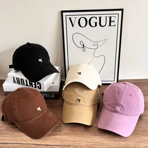 Washed Acrylic Baseball Cap With Letter M Embroidery Retro Curved Brim Sunshade Hat For Men Women Casual Outdoor Adjustable