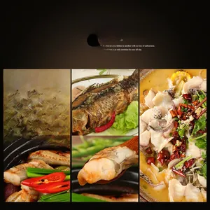 Various fish dishes including fried and stewed styles using stainless steel fish scaler tool