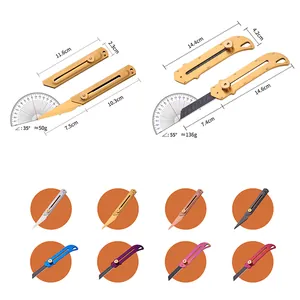 Heavy duty stainless steel utility knives in multiple colors and ergonomic handle sizes