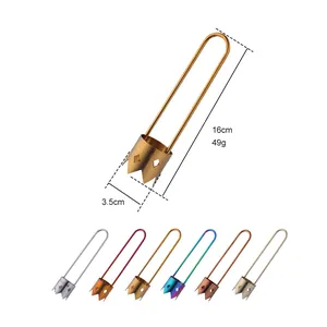 Vide-pomme doré en acier inoxydable 304 avec six options de couleurs et dimensions réelles