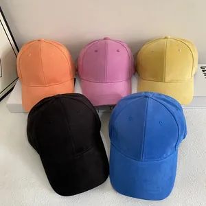 Gewaschene Einfarbige Acryl Baseballkappe Für Herren Damen Verstellbar Gebogene Krempe Sonnenschutz Outdoor Lässig Mode Hut