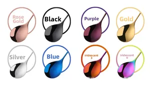 Vue détaillée de cuillères à café en acier inoxydable en huit couleurs vibrantes