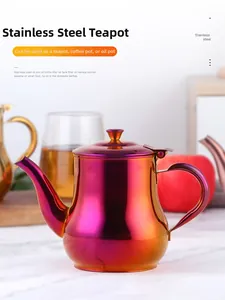 Detailed close-up of rainbow gradient stainless steel oil dispenser in a home setting