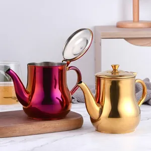 500ml 304 Stainless Steel Oil Dispenser Pot With Filter Mesh Large Opening Multi-purpose Soy Sauce Vinegar Bottle Kitchen Storage Cruet