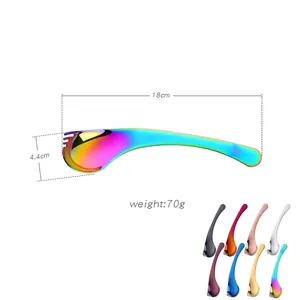 Rainbow stainless steel spork 18cm long, featuring mirror finish and multiple color options
