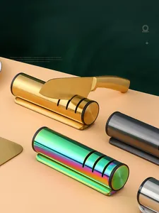 Detailed view of 3-stage knife sharpener slots with ergonomic non-slip base