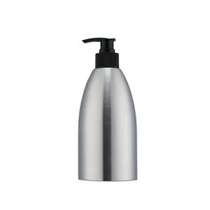 Flacone spray 500ml in acciaio inossidabile con pompa nera per giardinaggio e cosmetica