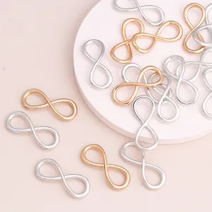 Colgantes de Aleación Galvanizada con Símbolo de Infinito Conectores de Figura 8 Para Joyería DIY Collar Pulsera Accesorios