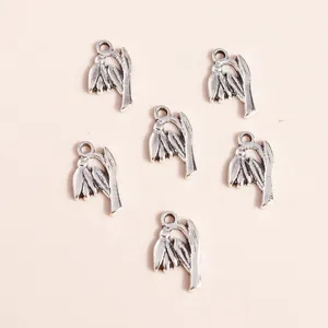 Breloques en Forme de Muguet en Alliage Vintage Pendentifs en Argent Antique Électroplaqué pour la Fabrication de Bijoux DIY Colliers Boucles d'Oreilles