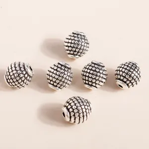 Set mit Retro-Laternenperlen aus Antiksilber-Legierung für DIY-Schmuck und Armbänder
