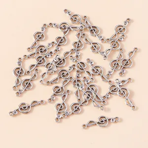 Retro Silber Violinschlüssel Noten Anhänger für DIY Schmuckherstellung Zubehör