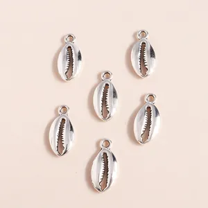 Legierung Meerschnecke Muschel Charms Anhänger Für DIY Schmuckherstellung Galvanisiert Silber Mariner Stil Muschel Anhänger Handwerk Zubehör