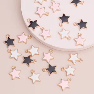 Alloy Emaille Pentagram Bedeltjes Voor DIY Sieraden Maken Stervormige Hangers Voor Ketting Armband Oorbel Accessoires