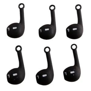 6-piece set of black silicone anti-lost ear hooks for AirPods Pro with L marking